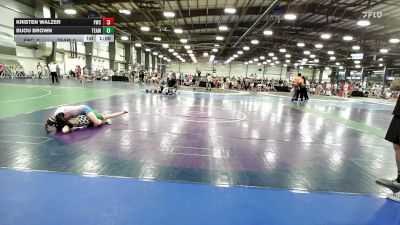 100 lbs Rr Rnd 2 - Kristen Walzer, Wrecking Crew Dream Crushers - HSG vs Bijou Brown, Team RJN - HSG
