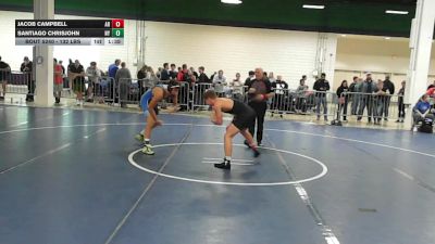 132 lbs Consi Of 64 #2 - Jacob Campbell, AR vs Santiago Chrisjohn, NY