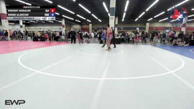 285 lbs Quarterfinal - Vincent Rosales, Silverback Wrestling Fort Worth vs Jorge Alarcon, Panhandle RTC