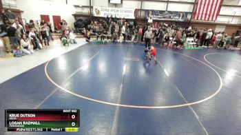 43 lbs Semifinal - Logan Radmall, Timpanogos vs Krue Dutson, Delta