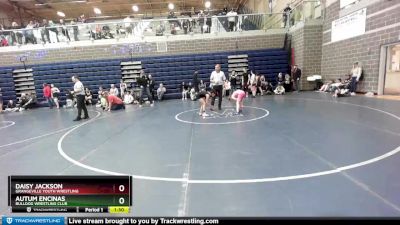 75 lbs Round 3 - Daisy Jackson, Grangeville Youth Wrestling vs Autum Encinas, Bulldog Wrestling Club