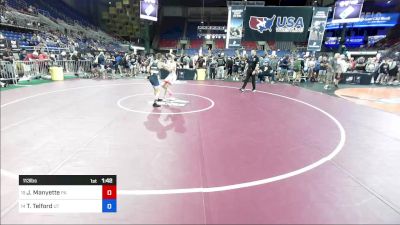 113 lbs Rnd Of 32 - Jordan Manyette, PA vs Tanner Telford, UT