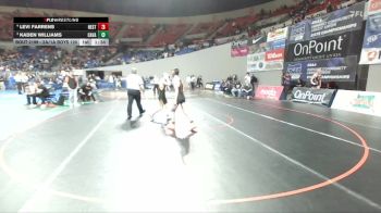 2A/1A Boys 120 3rd Place Match - Levi Farrens, Nestucca Boys vs Kaden Williams, Camas Valley Boys