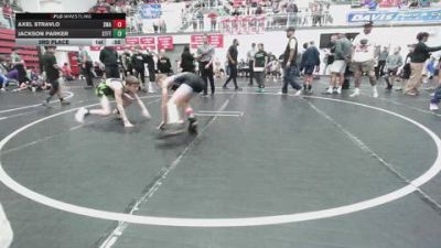 92 lbs 3rd Place - Axel Stravlo, Shelton Wrestling Academy vs Jackson Parker, Standfast