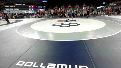 100 lbs Cons. Sub-quarters - Riley Smith, PA vs Jackson Thorn, MN