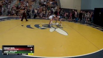 95 lbs Round 3 - Laney Wallace, St.Croix Falls Saints vs Hanley Bahl, Lancaster Wrestling Club