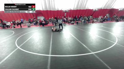 10U True Beginner - 97.1-107.2 Champ. Round 1 - Callum Calvert, Parkview Albany Youth Wrestling vs Nolan Wendt, Pardeeville Boys Club Youth Wrestling