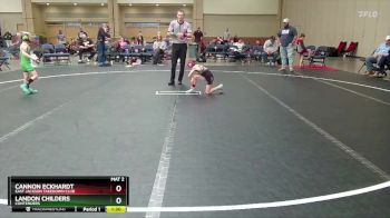 48 lbs Round 2 - Landon Childers, Contenders vs Cannon Eckhardt, East Jackson Takedown Club