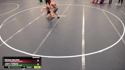 190 lbs Semifinal - Cody Hyrkas, Team Unit Wrestling Club vs Devan Nelson, Summit Wrestling Academy