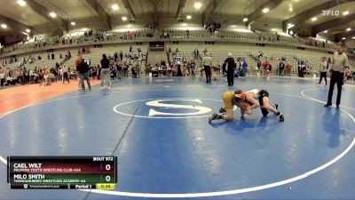 80 lbs Cons. Round 5 - Milo Smith, Thoroughbred Wrestling Academy-AA vs Cael Wilt, Palmyra Youth Wrestling Club-AAA