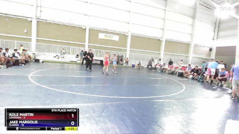 88 lbs Placement Matches (8 Team) - Kole Martin, Louisiana vs Jake Margolis, Florida