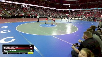 D3-285 lbs Quarterfinal - Vanden Hoffman, Weyauwega-Fremont vs Warren Sauer, Lomira