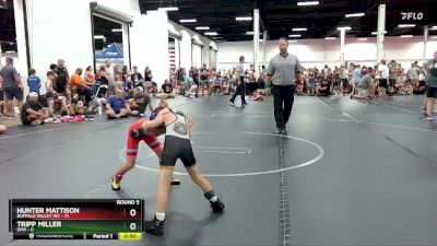 56 lbs Round 5 (6 Team) - Hunter Mattison, Buffalo Valley WC vs Tripp Miller, OMP