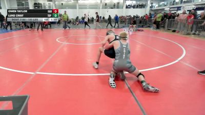 100 lbs Round Of 16 - Owen Taylor, Fair Haven vs Luke Crist, Top Flight Wr Ac