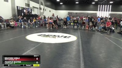 139 lbs Round 1 (8 Team) - Brayden Wible, Heat Lightning vs Maximus Baxter, Legacy Blue