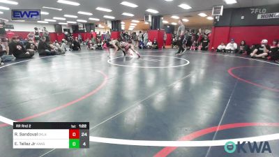 85 lbs Rr Rnd 2 - Rylan Sandoval, Oklahoma Elite 15u Black vs Enrique Tellez Jr, Kansas Mayhem