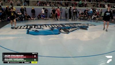 126 lbs Round 4 - Jacob Strausbaugh, Soldotna Whalers Wrestling Club vs Giuliano Maddamma, Alaska Battle Cats Wrestling Club
