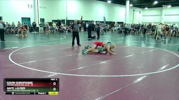 138 lbs Round 4 (8 Team) - Nate Lauser, Head Hunters Wrestling Club vs Gavin Shropshire, Foxfire Wrestling Club