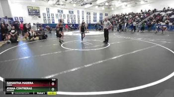 100 lbs Champ. Round 3 - Ayana Contreras, Ramona vs Samantha Madera, Chino