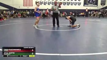 150 lbs Champ. Round 2 - Zach Olechnowicz, Revere vs Kyle Austin, Brunswick