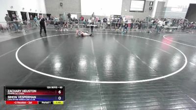 63 lbs Round 2 - Zachary Heuston, Prairie Du Chien vs Simon Vesperman, Lancaster Wrestling Club