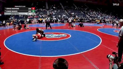 2A-190 lbs Semifinal - Jonas Watkins, Lakeview Ft. Oglethorpe HS vs Chris Mance, Lovett School