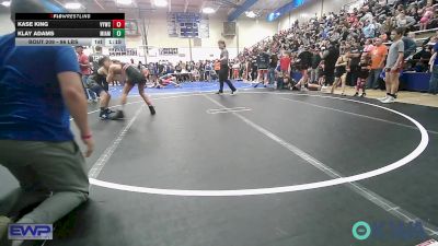 96 lbs Quarterfinal - Kase King, Verdigris Youth Wrestling vs Klay Adams, Miami