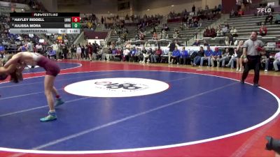 5A 105 lbs Quarterfinal - Hayley Riddell, Lake Hamilton vs Julissa Mora, Van Buren