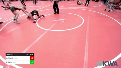 195 lbs Rr Rnd 2 - Aven Black, Tonkawa Takedown Club vs Logan Ford, Cowboy Wrestling Club