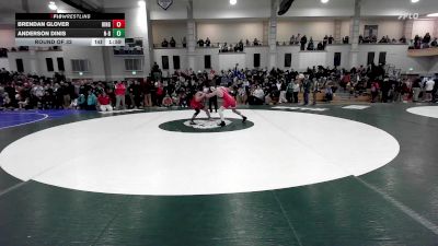 150 lbs Round Of 32 - Brendan Glover, Hingham vs Anderson Dinis, New Bedford