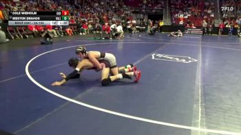 2A-106 lbs Cons. Round 3 - Weston Drahos, Williamsburg vs Cole Wibholm, Clarion-Goldfield-Dows