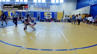130 lbs Round 3 (6 Team) - Anna Ballard, Eagles WC vs Chloelynn Caldwell, Attack WC