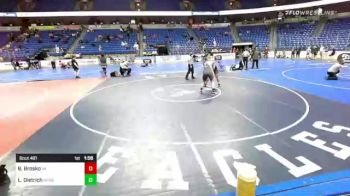 285 lbs Quarterfinal - Billy Brosko, Pennsylvania vs Liam Dietrich, New England