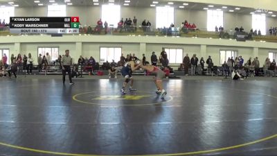 174 lbs Cons. Round 4 - Kyan Larson, Olivet vs Kody Marschner, Millikin