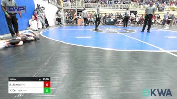 52 lbs Quarterfinal - Baker James, Cowboy Wrestling Club vs Xander Cermak, Perry Wrestling Academy