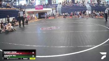 95 lbs Round 3 (6 Team) - Ramsey Crow, The Untouchables Purple vs Emerson Hill, Troup