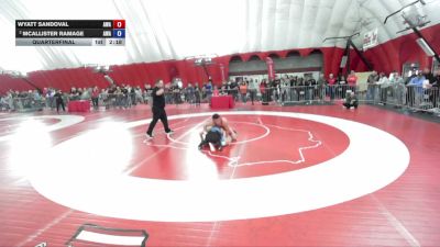 138 lbs Quarterfinal - Wyatt Sandoval, Askren Wrestling Academy vs McAllister Ramage, Askren Wrestling Academy