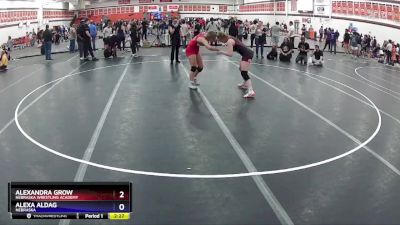 145 lbs Round 5 - Alexandra Grow, Nebraska Wrestling Academy vs Alexa Aldag, Nebraska