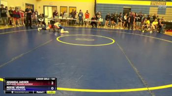 130 lbs Semifinal - Amanda Jaeger, Next Level Training Academy vs Reese Vehige, Hays Wrestling Club