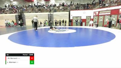 92 lbs Cons. Round 3 - Mason Barnard, Rhyno Academy Of Wrestling vs Landon Warman, GGB Ohio