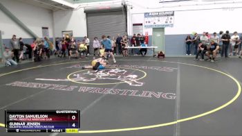 92 lbs Quarterfinal - Dayton Samuelson, Bethel Freestyle Wrestling Club vs Gunnar Jensen, Soldotna Whalers Wrestling Club