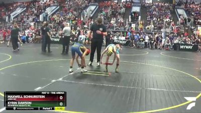 80 lbs Cons. Semi - Kyrin Dawson, Dearborn Heights WC vs Maxwell Schnurstein, Ares WC