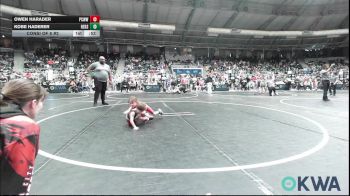 37 lbs Consi Of 8 #2 - Owen Harader, Ponca City Wildcat Wrestling vs Kobe Haderer, Redskins Wrestling Club