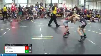 82 lbs Round 1 (4 Team) - John Thomas, Steel Valley Pscychos vs Luke Phillips, Ares