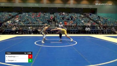 174 lbs Quarterfinal - Hayden Hastings, Wyoming vs Jacob Cooper, California Baptist University