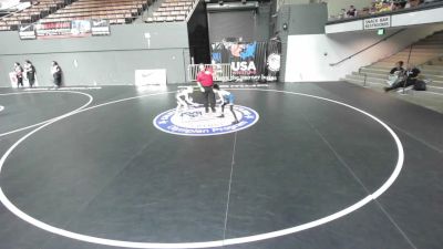 58 lbs Cons. Quarters - Weston Manuel, Wrightwood Wrestling Club vs Carver Titov, Team Temecula /Pin Club