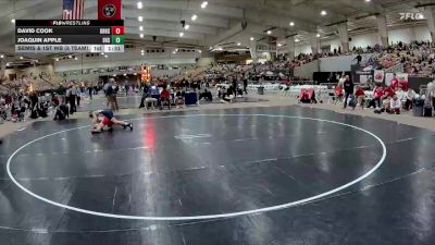 132 lbs Semis & 1st Wb (8 Team) - Joaquin Apple, Summit High School vs David Cook, Knoxville Halls High School