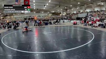 132 lbs Semis & 1st Wb (8 Team) - Joaquin Apple, Summit High School vs David Cook, Knoxville Halls High School