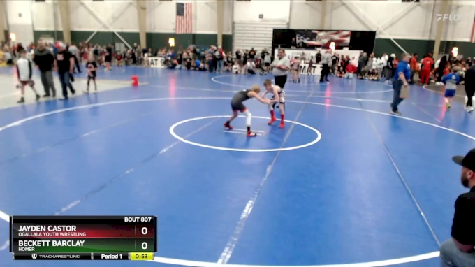 73 lbs Champ. Round 1 - Jayden Castor, Ogallala Youth Wrestling vs ...