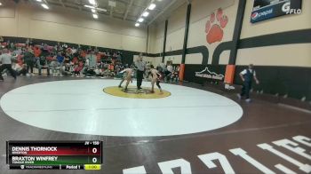 150 lbs 3rd Place Match - Dennis Thornock, Riverton vs Braxton Winfrey, Tongue River